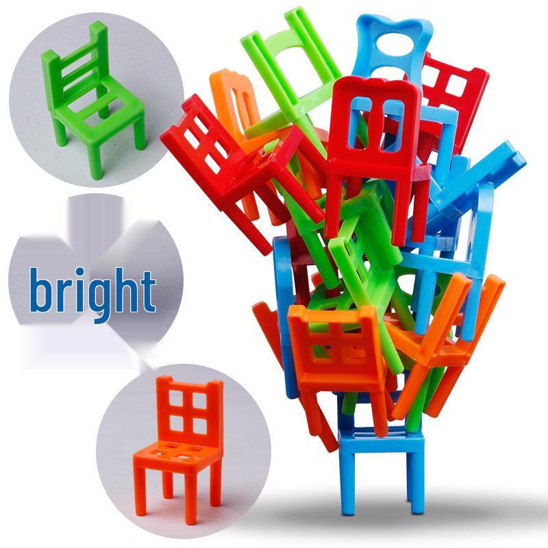 Stackable Children's Balance Chair & Stool for Educational Play