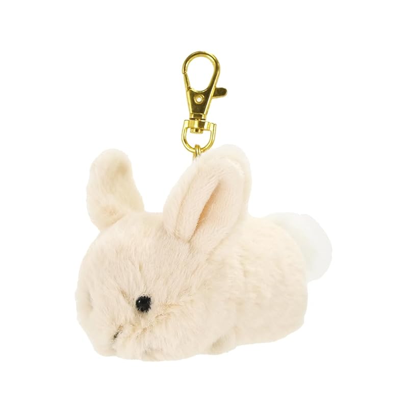SunLemon Baby Animals Keychain, Rabbit, BE, 7 x 12 x 10 cm, Plush Keychain, Cute Baby Animal, Fluffy, Animal, Plush Toy, Plush Photography, P-1633
