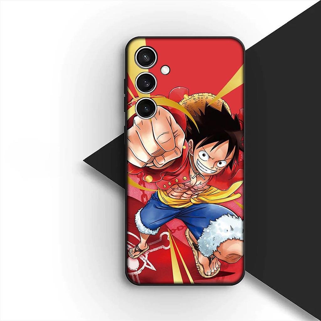 Cover for Samsung Galaxy S24 S25 S23 FE Ultra Plus S7 Edge S25+ S23+ A56 5G Casing Phone Case Wallpaper Nami One Piece Luffy