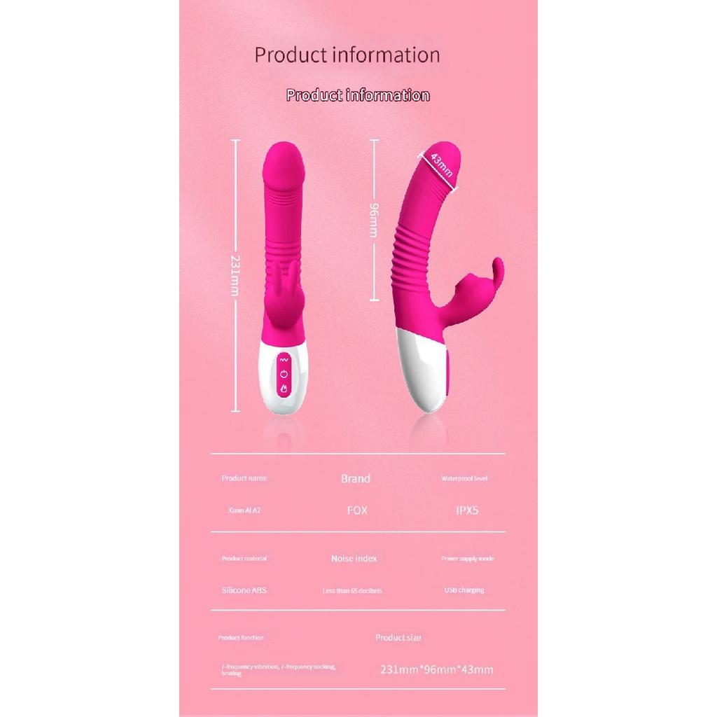 Rabbit's Head Sucks Clitoris, AV Magic Stick, Dildo, G-Spot Stimulation Vibrator, Warm Massage, Female Masturbator, Sex