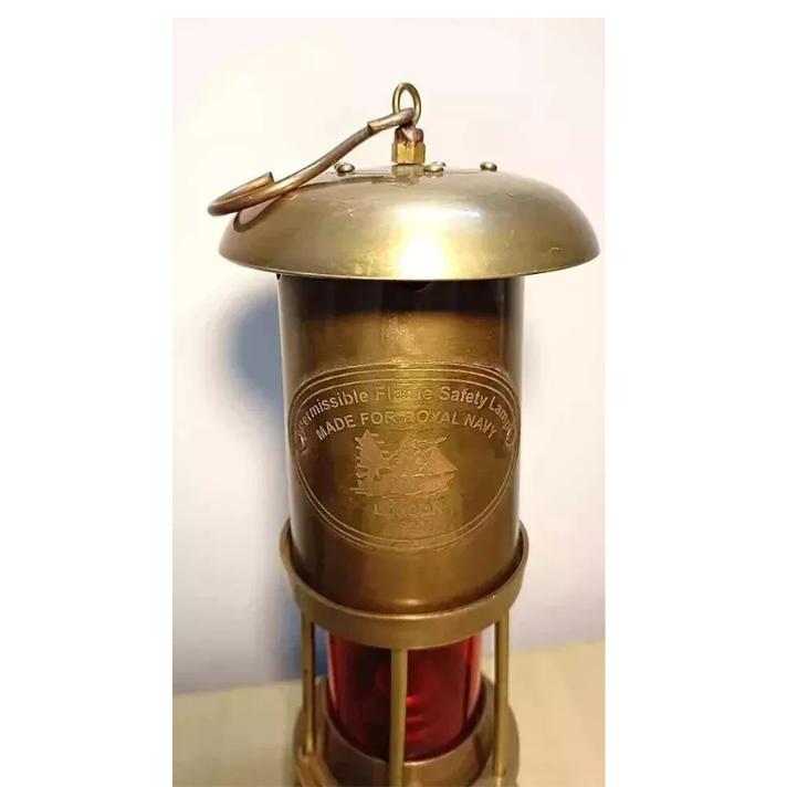 Brass Minor Oil Lamp Antique Nautical Ship Lantern Maritime Boat Light Lamp