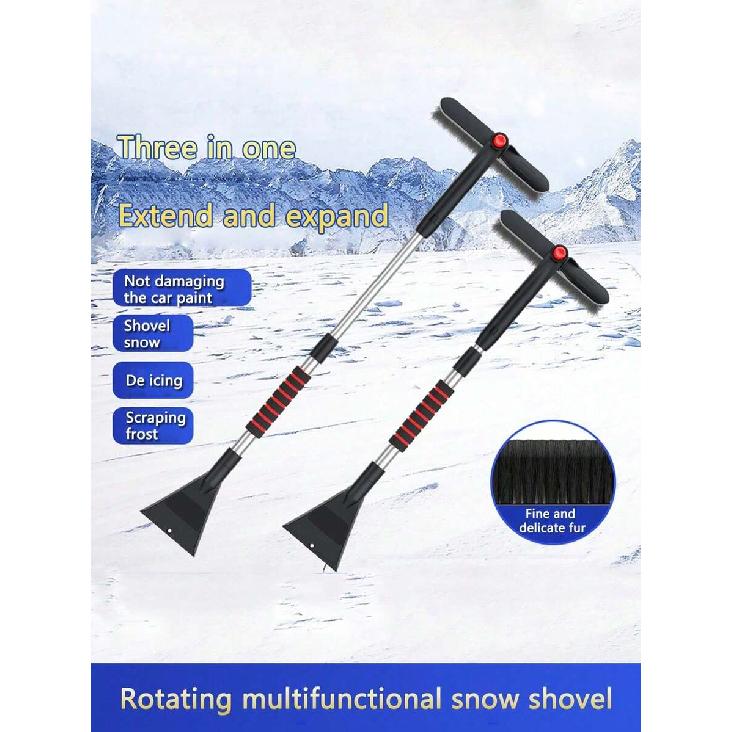 1pc Car Snow Shovel, Detachable Multi-Function Snow Brush, Ice Scraper, Winter Snow Removal Tool