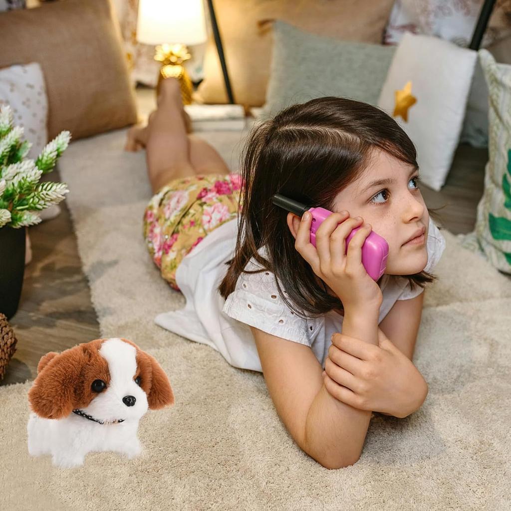 Simulated Plush Toy Dog, Children'S Robotic Dog, Walking And Barking Toy, Electronic Pet Dog Gift