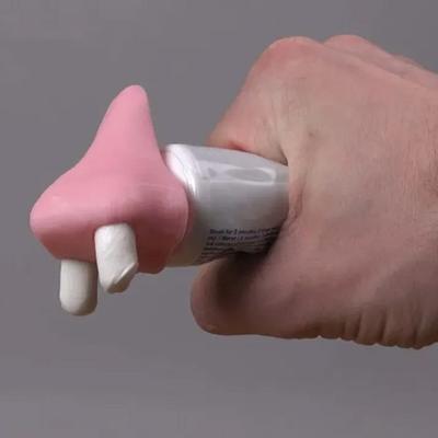 Nose Toothpaste Cap Funny Animal Toothpaste Dispenser 3D Printed Nose Shape Toothpaste Topper Gag Gift for Friends Family