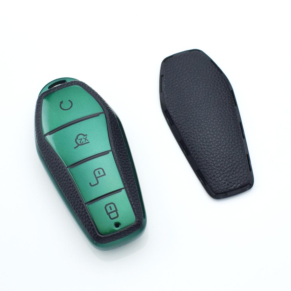 For BYD Song Qin Han EV Tang DM 2018 - 2022 Car TPU Car Key Case Cover Shell Protector Fob Holder Auto Accessories