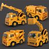 Plastic Vehicle Engineering Toy With Inertial Motion And Action Features For Kid