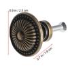 Elegant Drawer Handles Black Handles Modern Antique Knobs Set Of 4pcs Diameter: Approx. 24mm Elegant Design Hard Zinc Alloy