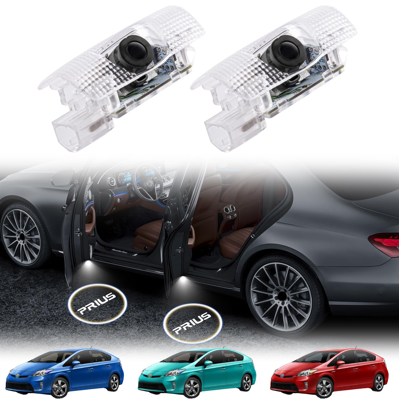 

NEIFILES 40 Серия Prius Alpha Подсветка двери приветственная светодиодная проекция логотипа Ghost Prius 50 Серия Подсветка двери для Prius nz511 zvw30 Свет, Свет,