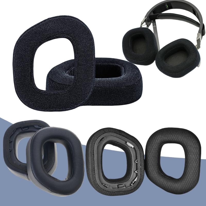Plush/Protein  Ear Cushions Ear Pad for HS80 Headphone Easy Installation Durability Headphone Earpads Replacements