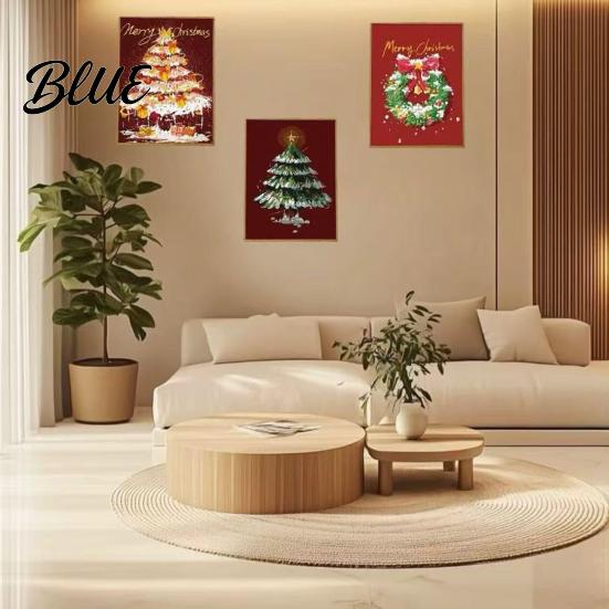 Fading-resistant Paint Colors Paints Included Xmas Paint-by-Numbers DIY Painting Christmas Tree Kit Canvas Holiday Textured