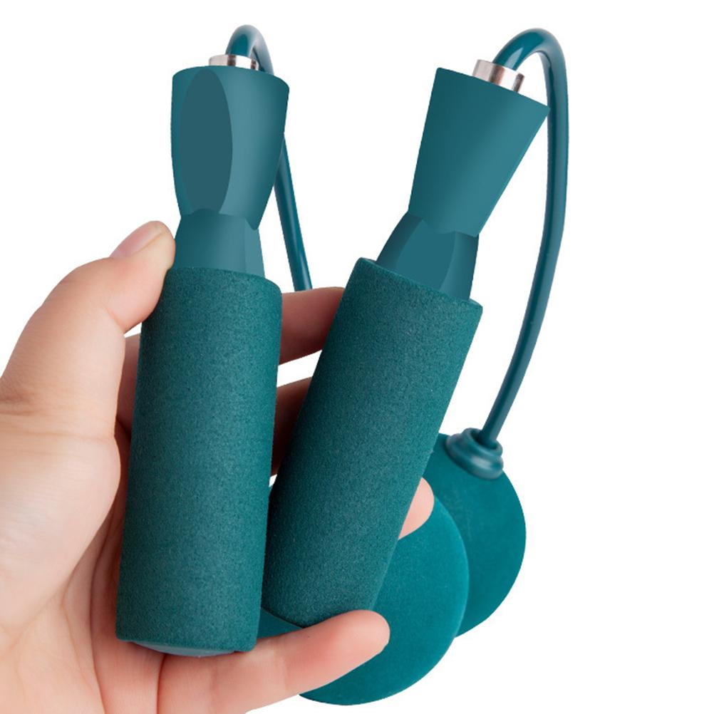 1 Paar Gewichtetes Seilloses Springseil Memory Foam Trainings-Springseil Stummes Kabelloses Springseil für Männer Frauen Kinder Indoor