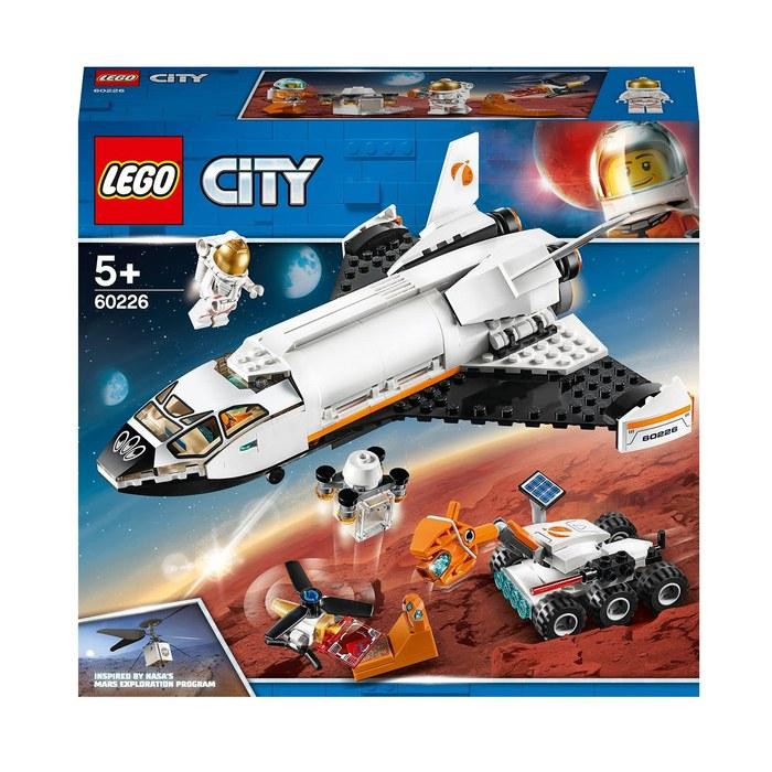 LEGO City Mars Research Shuttle 60226. Blocks. Toy for boys. Over 9cm high, 23cm long, 21cm wide.