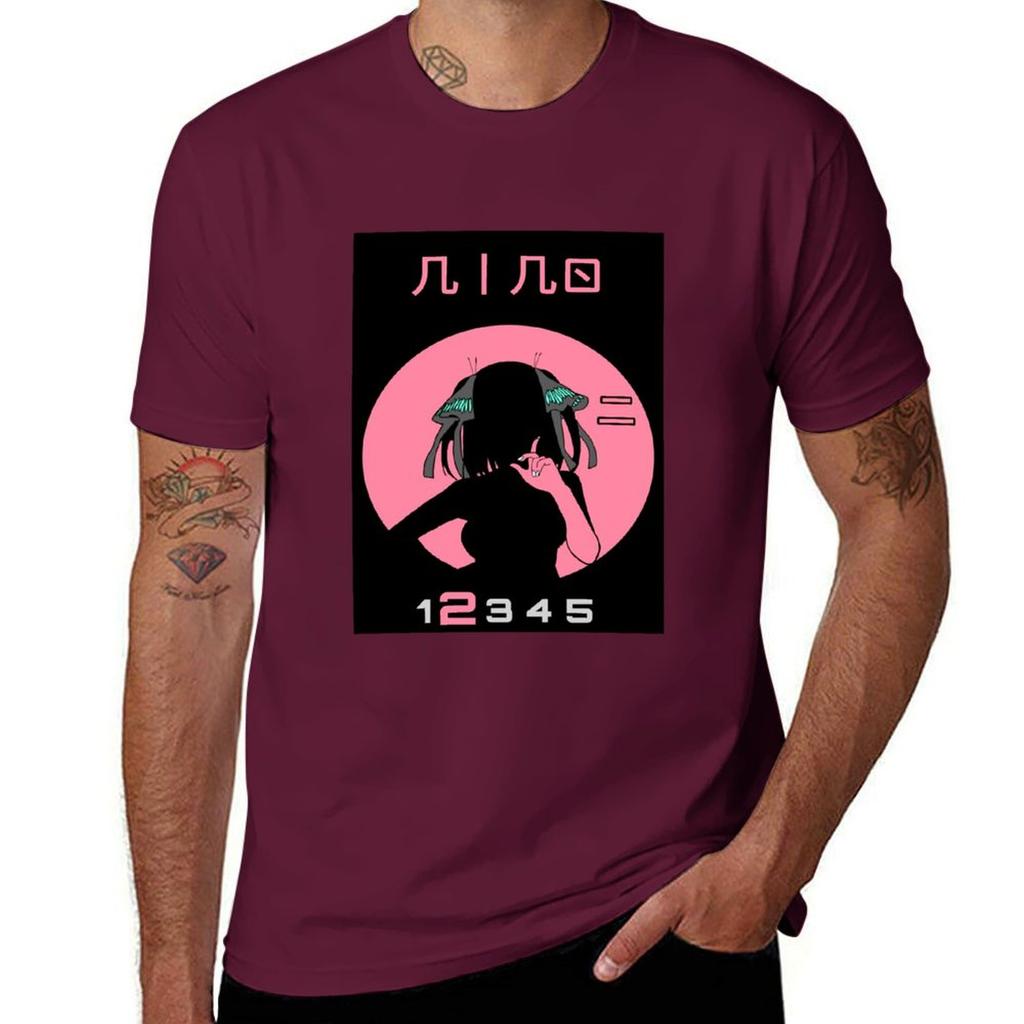 QUINTUPLET ANIME NAKANO NINO STYLE 25 TOUBON Classic Tshirt Blouse Boys Animal Print T Shirts for Men