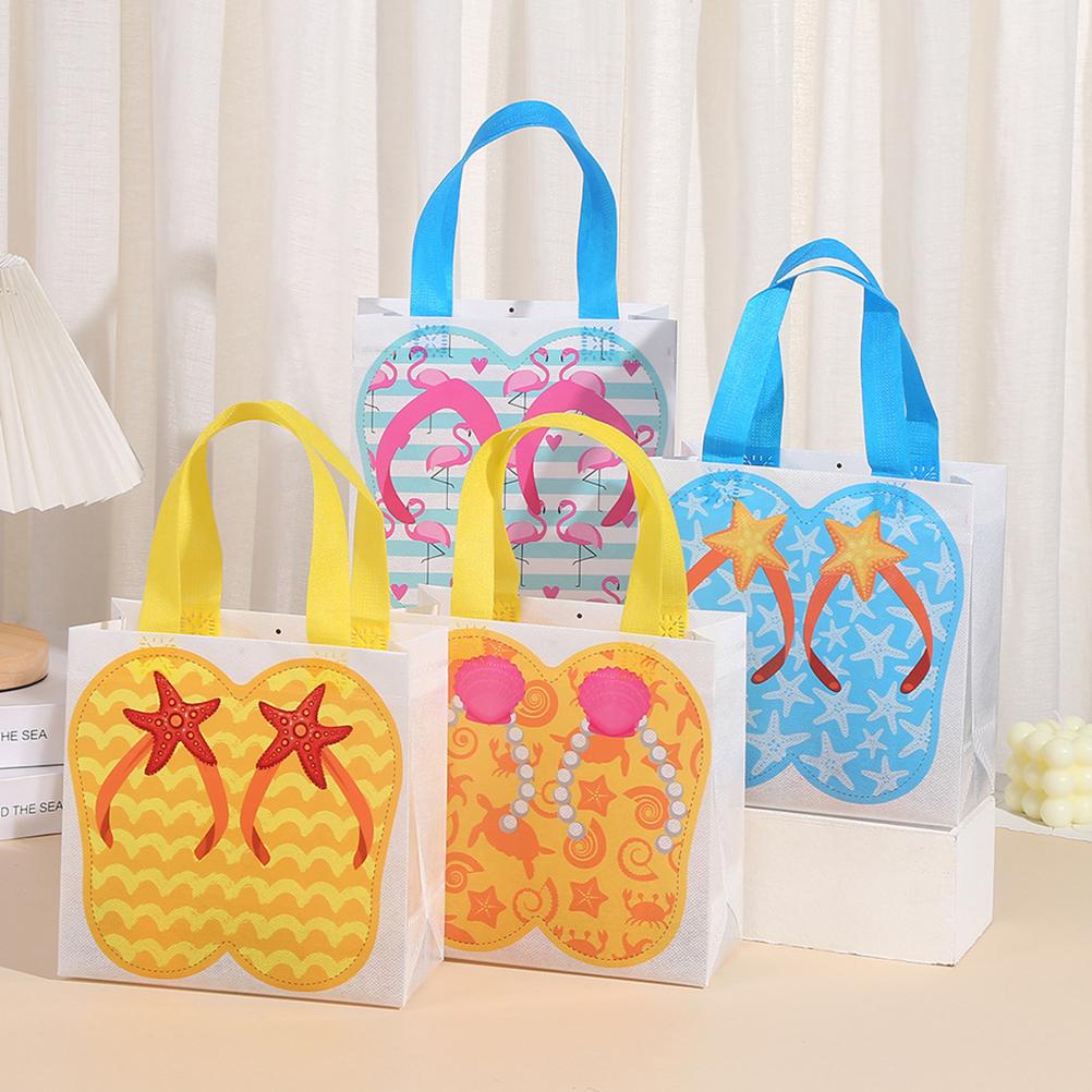 12 Pcs Non-woven Gift Bag Fabric Goodie Bags Tote Carrier The Hand Pool Party Favor