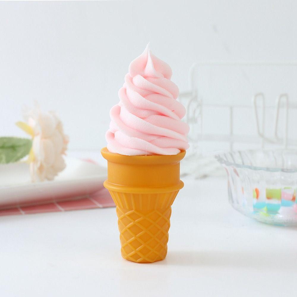 Crispy Simulation Ice Cream Fake Food Artificial Food Model Ice Cream Model  Baking Decorations