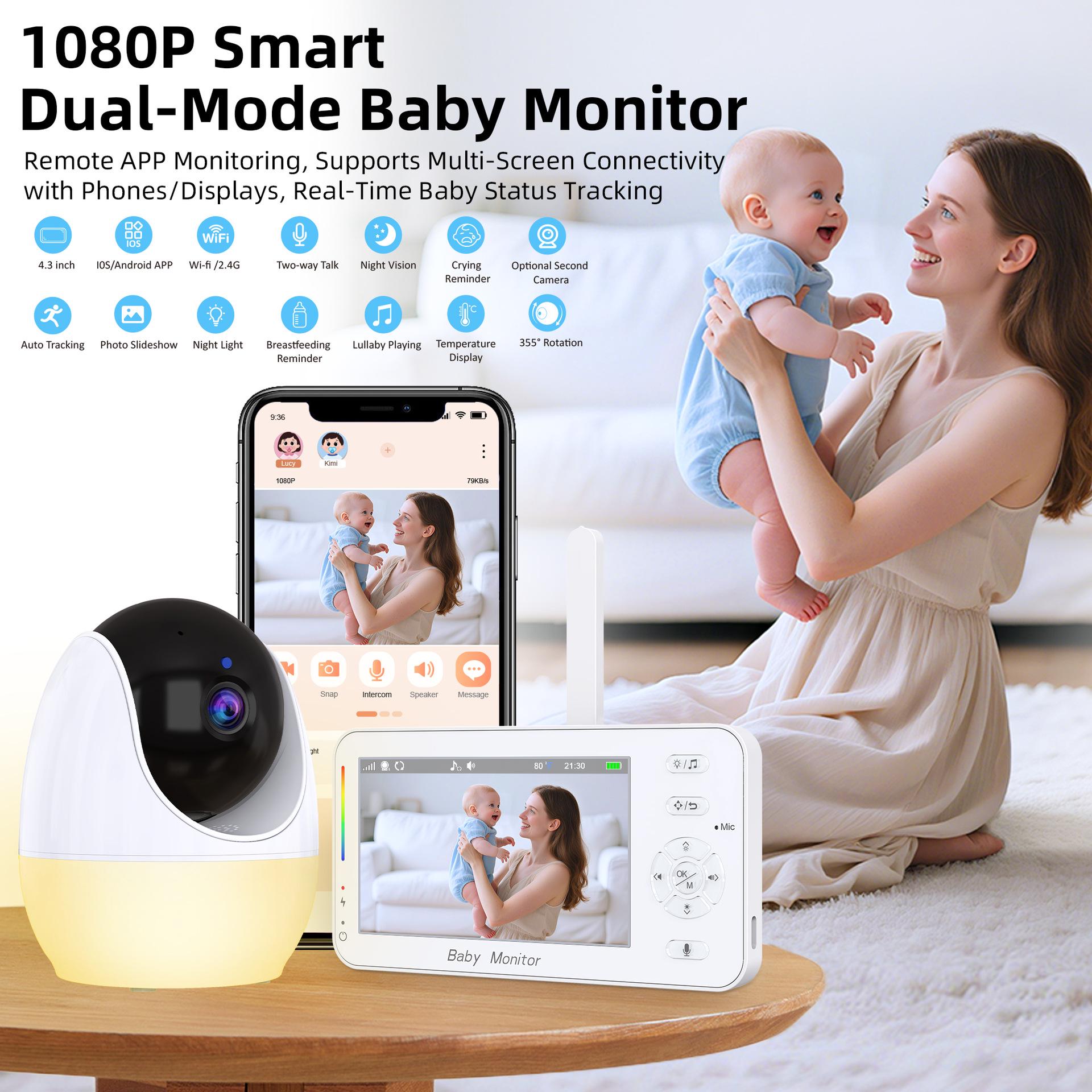 

HD Night Vision Indoor Baby Monitor ABM206 US Version (Chinese)