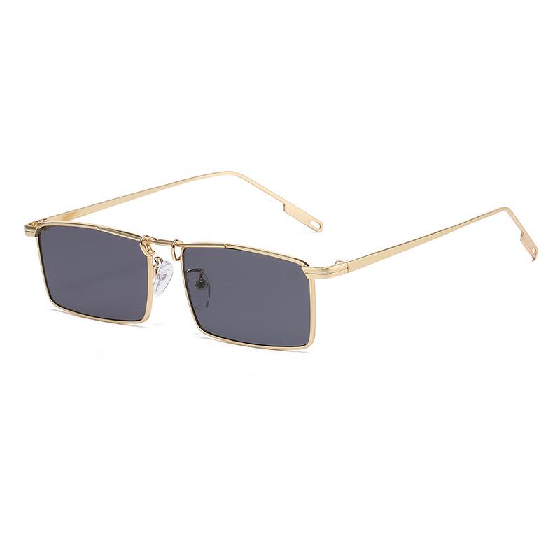 Metal Punk Square Frame Sunglasses - Trendy European  American Style for Men  Women.