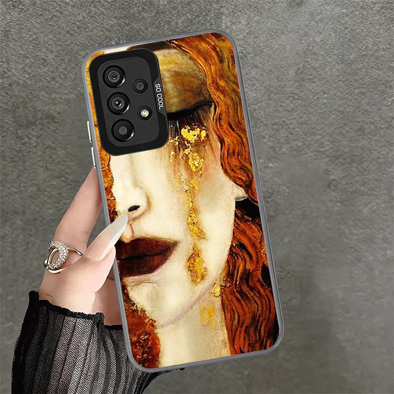 Kiss By Gustav Klimt Art Soft Phone Case for Samsung A17 A16 A15 A14 A13 A57 A56 A55 A54 A53 A37 A36 A35 A34 A33 A26 A25 A24 A23
