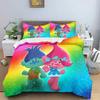 Modisches Cartoon Trolls Süßes Mädchen Bettwäsche Set Einzelbett Doppelbett Vollgröße Queen Size King Size Bettwäsche Set Kinderzimmer Bettbezug Sets Bettlaken Set