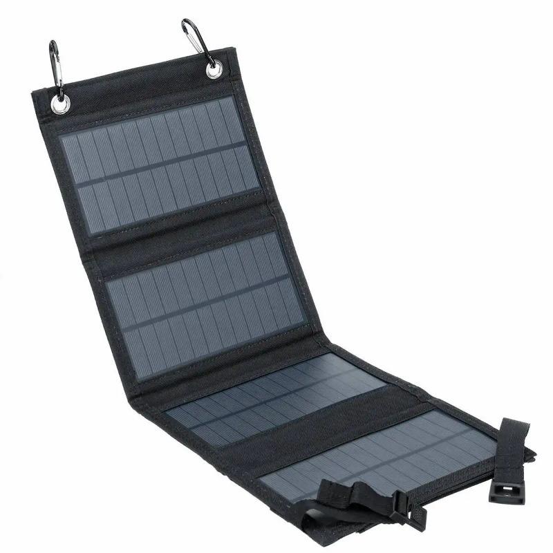 1 Stück USB Faltbares Solarpanel Tragbar Flexibel Klein Wasserdicht 5V Faltbare Solarzellen Für Handy Akkuladegerät