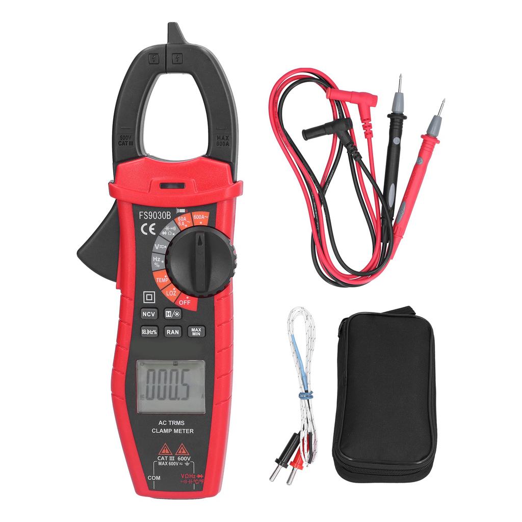 FS9030B AC Zangenamperemeter Digital Multimeter Intelligenter Spannungs-Strom-Tester Zangenamperemeter