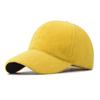 New Solid Color Ultra Soft Velvet Baseball Cap Duck Tongue Cap Outdoor Sunshade Autumn And Winter Hat