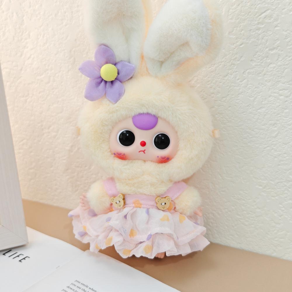 Macaron Little Rabbit Doll Clothes: Cute Pendant, Outfit for 3-Year-Old, Blind Box Edition