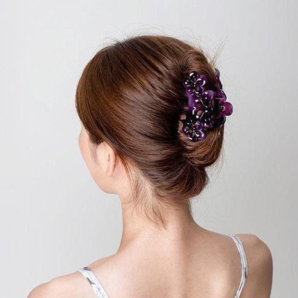 Wash Up Accessories Flower Hair Clip Sweet Hair Claw Minimalist Shark Clip  Women