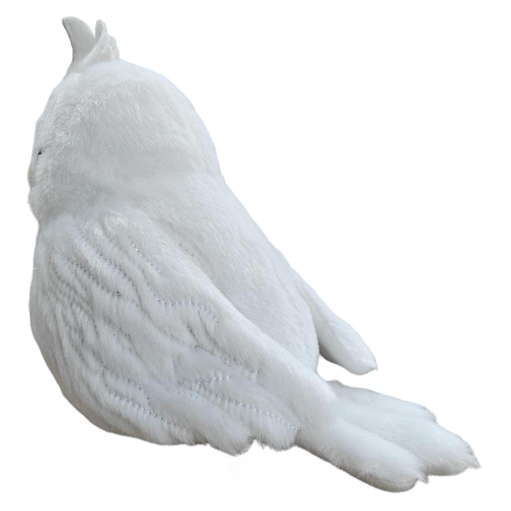 Lilizzhoumax Cockatiel Plush Toy, Realistic Bird, Very Soft, Girl's Toy, Kids Christmas Gift, Home Decor (White, 14cm Tall)