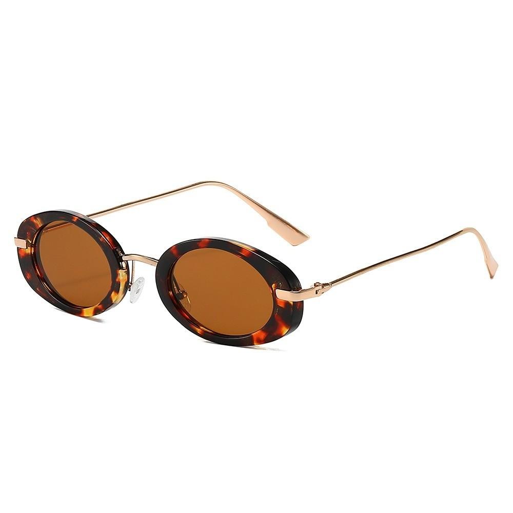 Classic Trendy Fashion Sunglasses Vintage UV Protection Sunglasses Retro Oval Sunglasses  Women Use