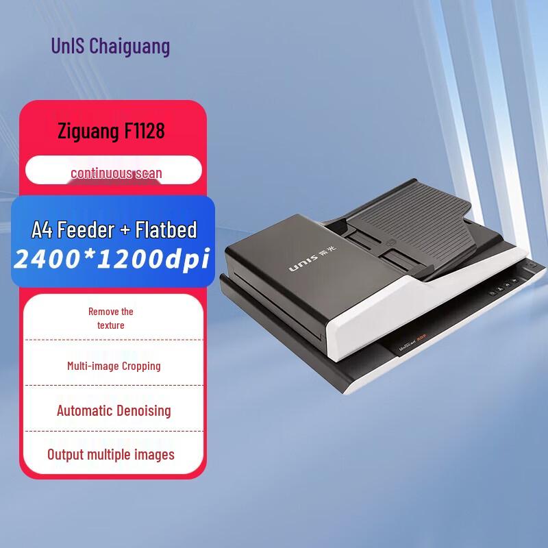 

Uniscan A4 Flatbed & Sheet-fed Scanner CN plug (adapter included)