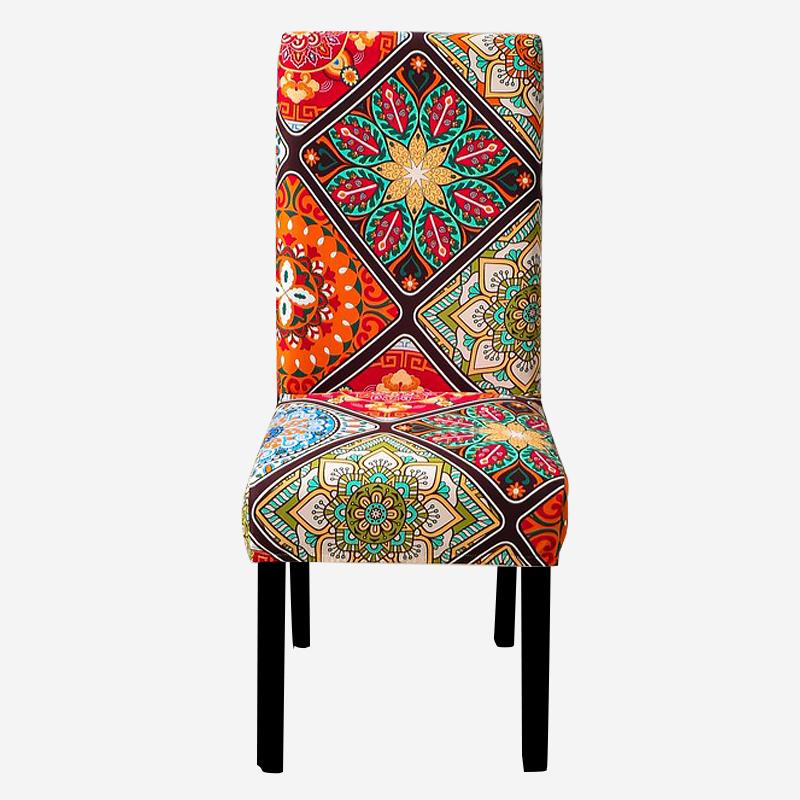 

Чохли на стільці з принтом. Еластичні накидки на кухонні сидіння. Еластичні чохли на стільці зі спандексу для їдальні, весілля, готелю, банкету, які можна прати, 1 шт. Universal