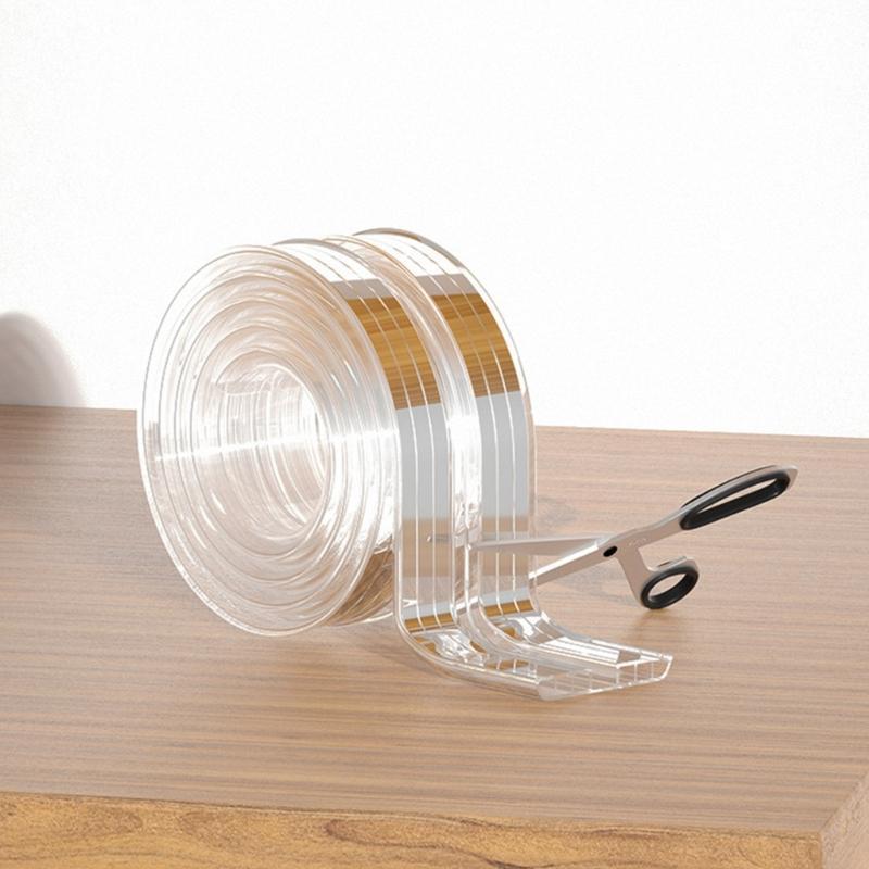 Clear Edges Protector Baby Safety Table Corner Bumper Thick PVC Nonsip Adhesive For Wood Glass Metal Surfaces