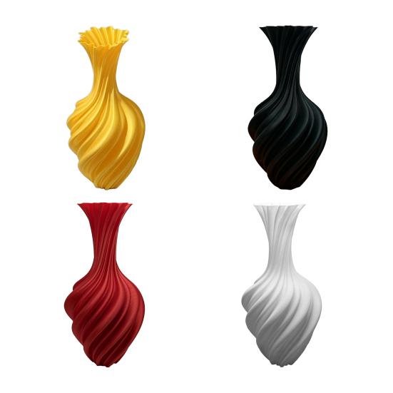 3D-gedruckte Spiralvase, Moderner minimalistischer Blumentopf für Trockenblumen, Nordische Kunstdekoration für Regale, Kreative Geschenkideen