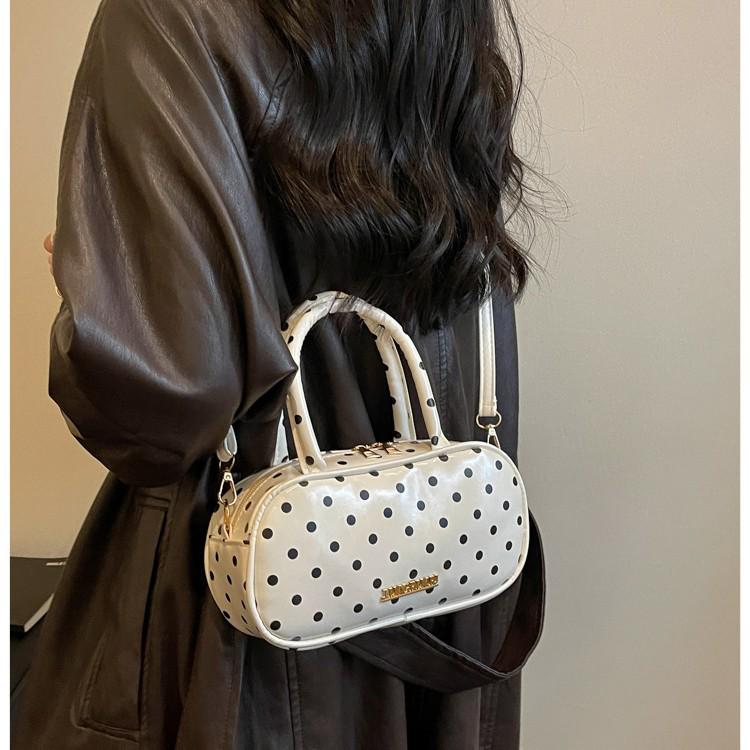 Exquisite Polka Dot Handheld & Crossbody Bag - Women's 2026 Summer Casual Style