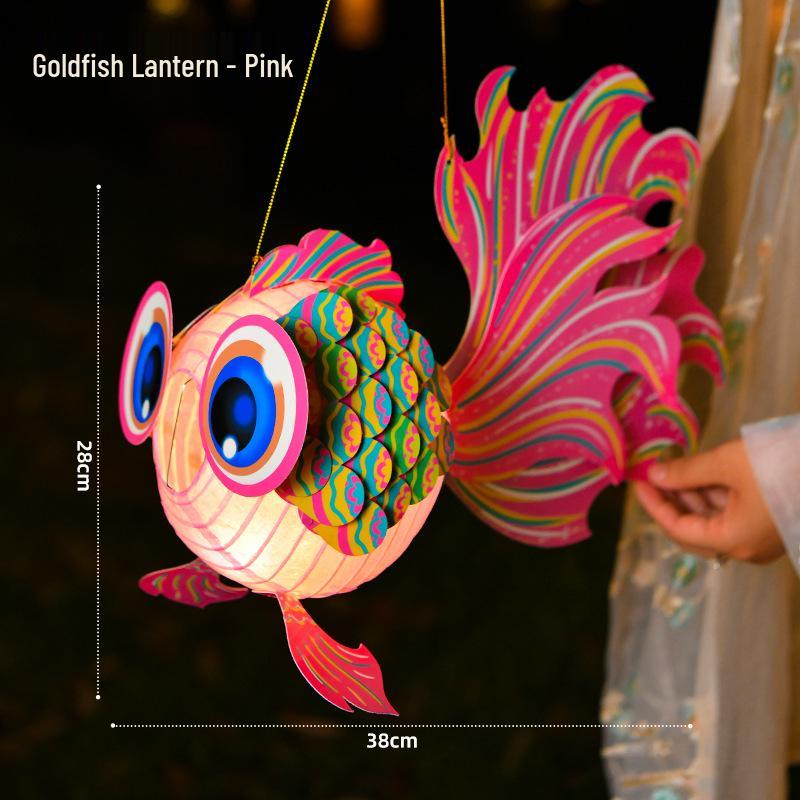 Handmade Koi Fish Lantern Kit: Children's Ancient-Style, Luminous Goldfish