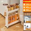 Ultra-Slim Gap Storage Cabinet Space-Saving Side Refrigerator Organizer Bathroom Kitchen Slim Storage Rack