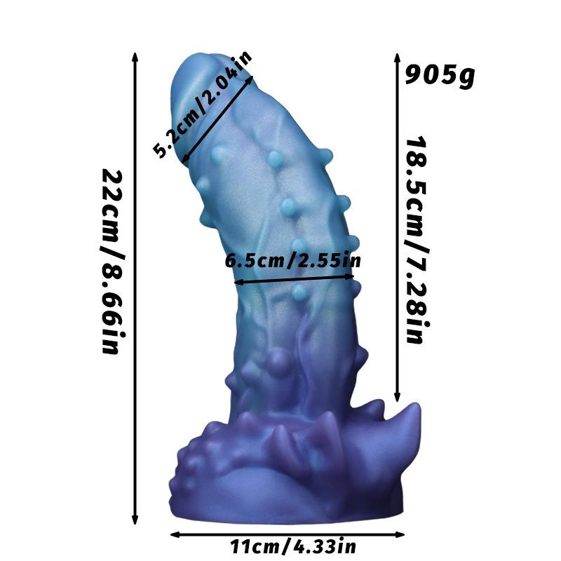 Mixed Color Prick Shaped Penis SM Female Masturbator Alternative Erotic Anal Plug Sexual Product