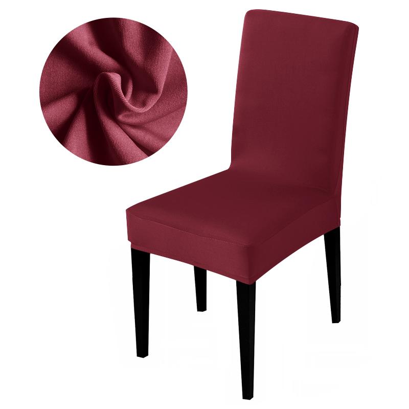 Elastic Solid Color Chair Cover Home Spandex Stretch Slipcovers Chair Seat Covers For Kitchen Dining Room Wedding Banquet Home