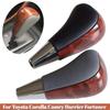 For Toyota Corolla Camry Harrier Crown Land Cruiser Peach Wood Gear Shift Knob Car Replacement Gear Handle Universal Auto Parts