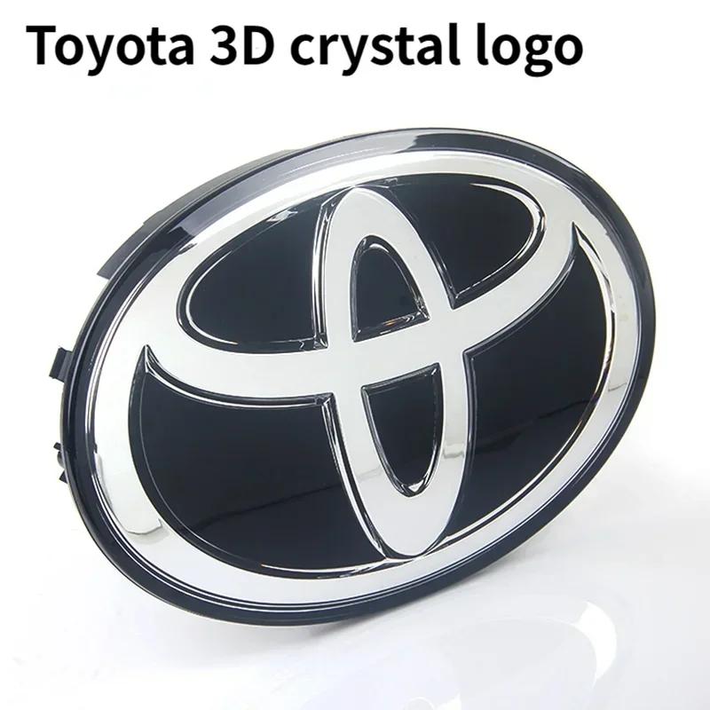 3D Auto Logo Embleem Voor Toyota Corolla Camry RAV4 LANDCRUSER Highlander Yaris Vios Alphard Prado Reiz Wish, Voorgrill en Motorkap
