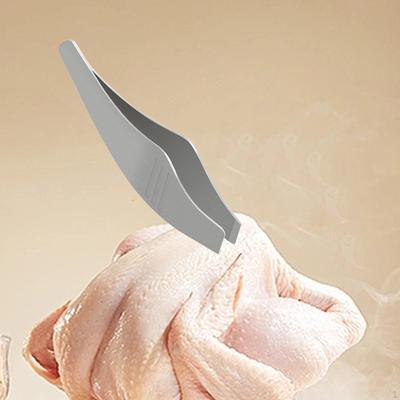 Rostfritt Stål Vitlöksskalare Fiskbenspincett Praktisk Servering Förrätter Tång Matlagning