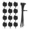 12/15/20Pcs Self-Locking Zip Tie Holders Heavy Duty Wire Mount Base  Electrical Supplies
