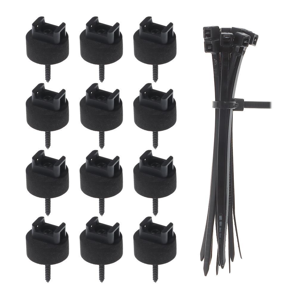 12/15/20Pcs Self-Locking Zip Tie Holders Heavy Duty Wire Mount Base  Electrical Supplies