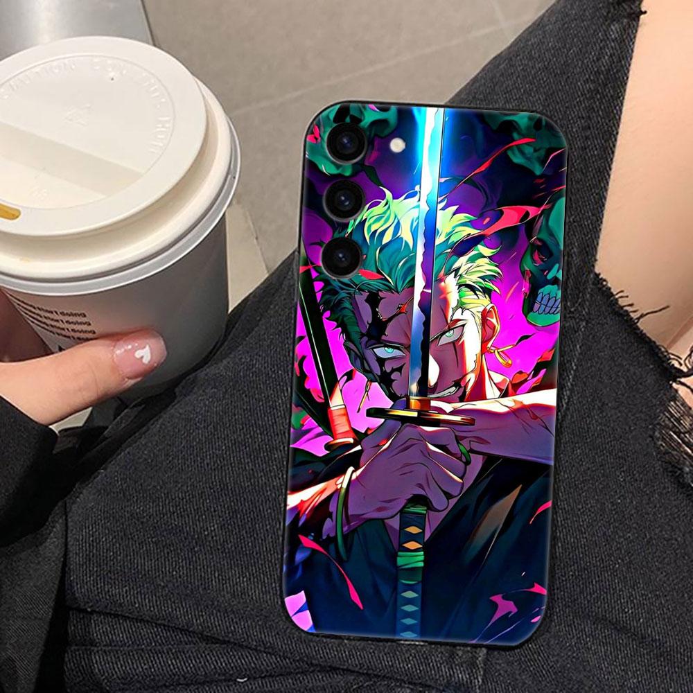 One Piece Luffy Zoro Phone Case For Samsung Galaxy S26 S25 EDGE S24 S23 S22 S21 S20 FE S10 Ultra PLUS LITE DIY Case Shell Cover