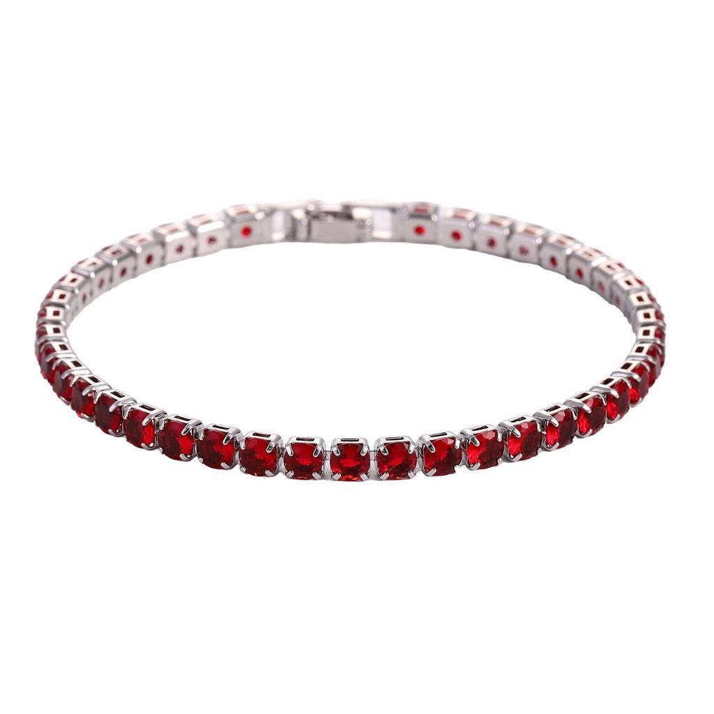 Élégant Bracelet Tennis Zircon 4mm pour Hommes & Femmes – Style Européen/Américain