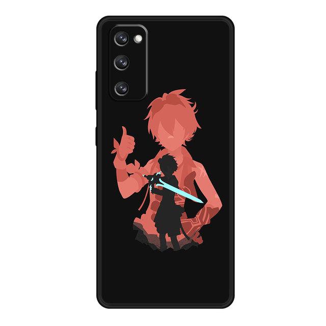 Telefon Funda Für Samsung S21 Plus S20 Fe S9 S8 S10 Lite S22 Ultra 5g Hinweis 20 10 S7 s10e Weiche Genshin Impact Anime