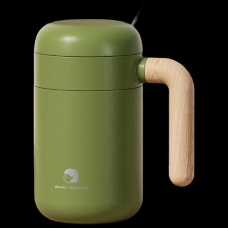 Zao Wu Ji B1-460 Green Insulated Office Mug, 460ML