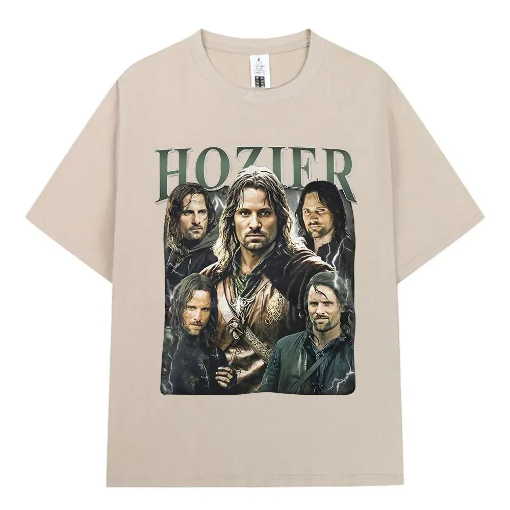 Hozier Funny Meme Aragorn Graphic T Shirt Unisex Unisex Hip Hop Harajuku Short Sleeve Tshirt 100 Cotton Casual Oversized Tee Shirt