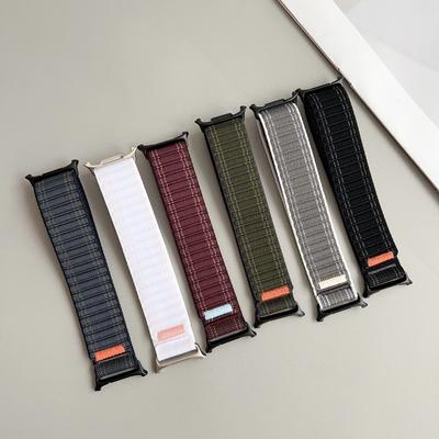 Bracelet en nylon à boucle pour Samsung Galaxy Watch 7 Ultra 47mm Bracelet de sport réglable pour Samsung Galaxy Ultra Correa Band